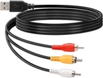 Yeworth Usb To 3rca Cable, 1.5m Male 3 Rca Jack Splitter Audio Video. Fixed Price $12.56.
