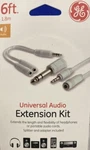 Ge Universal Audio Extension Kit - 6 Foot White. Fixed Price $7.25.
