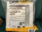 Data Comm 45-0031-wh Recessed Low Voltage Media Wall Plate Duplex Receptacle. Fixed Price $8.45.