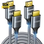 8k Hdmi Cable 15ft 2-pack, 48gbps High Speed 2.1 Cable, 60hz, 4k 120hz 1. Fixed Price $40.47.