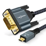 Twozoh Micro Hdmi To Vga Cable 6.6ft, Gold-plated & Braided 6.6ft. Fixed Price $18.98.