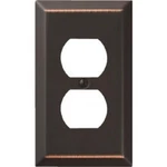 (24)-amerelle 1-gang Stamped Steel Outlet Wall Plate, Aged Bronze 163ddb. Fixed Price $77.89.