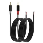 Caojunzhen Rca To Speaker Wire Adapter, 2 Bare 6.6ft, Black. Fixed Price $15.05.