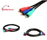3rca To Rgb Gold Plated Male Cable Component Video Audio Vcr Dvd Av Lot. Fixed Price $135.59.