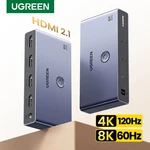 Hdmi 2.1 Switcher 8k 60hz 4k120hz Hdmi-compatible Switch 3in1 Out Remote Control. Fixed Price $70.99.