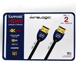 Wirelogic 12 Feet Sapphire Hdmi Cable 2-pack 4k Ultrahd 18gbps High Speed Hdr. Fixed Price $9.95.