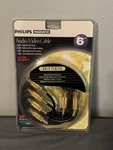 Philips Magnavox M62771 Gold Series Audio Video Rca Cable 6ft 24k New Sealed. Fixed Price $11.99.
