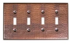 Monarch Abode 17010 Quad Switch Hand Hammered Toggle 4 Gang, Pure Copper. Fixed Price $35.82.