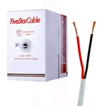 Fivestarcable 16-2 500 Ft. 16/2 Cmr Rated Solid Bare Copper 2 Conductors Audio. Fixed Price $194.28.