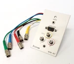 Extron Wpb107 1-gang Wallplate W/vga,stereo Audio & Composite. Fixed Price $21.95.
