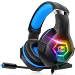 Ozeino Gaming Headset Pc Ps4 Ps5 Xbox 7.1 Surround Sound Noise Cancel Mic Blue. Fixed Price $41.00.