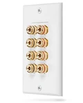 Fosmon (quad Speaker Home Theater Wall Plate - Premium Quality Gold Plated Co.... Fixed Price $18.27.