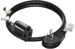 Firmerst 1875w Low Profile Flat Plug 2ft Extension Cord 2 Feet-1 Pack, Black. Fixed Price $12.93.