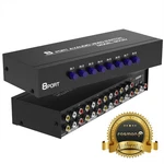 8-way Composite Audio Video Rca Splitter + S-video & Cable, 8 In 1 Out. Fixed Price $24.99.