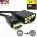 6 Feet Gold Plated Displayport Dp Male To Vga Cable Cord For Lenovo Dell Hp. Fixed Price $7.92.