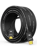 Capshi 4k Long Hdmi Cable 50ft/15m, In-wall Cl3 Rated 50 Feet, Black. Fixed Price $35.94.