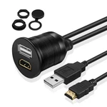 Tnp Usb Hdmi Flush Mount Cable - Dashboard Panel Dash + Port S.... Fixed Price $17.15.