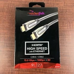 Hdmi Cable 9 Ft Genuine Rocketfish Rf-g1168 High Speed With Ethernet Gray New. Fixed Price $18.87.