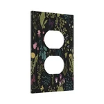 Vintage Black Herbs Floral Botanical Darkground 1 Gang Outlet Plate Decorativ.... Fixed Price $23.34.
