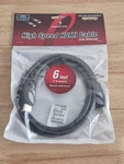 New Pearstone Standard Series Hdmi To High-speed Ethernet Cable Black 6'. Fixed Price $12.00.