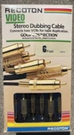 Recoton Analog Video Stereo Dubbing Cables 24 Karat Gold Plated 6ft New In Pkg. Fixed Price $14.00.
