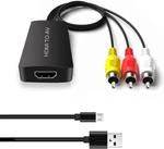 Dingsun Hdmi To Rca Converter Av Adapter Older Tv Black. Fixed Price $26.21.