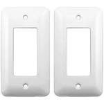 (2 Pack) Airmont Products Ap-12071, White Metal Decorative Wall 1 Gang,. Fixed Price $19.99.