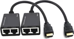 2 Pcs Hdmi Extender Over Cat5e/6, Ethernet To Rj45 Network Adapter. Fixed Price $14.13.