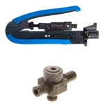 Rg59 Rg6 Rg11 Compression Crimp Tool F Bnc Rca Connectors Professional Crimper. Fixed Price $28.13.
