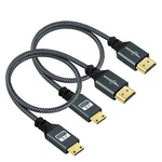 Twozoh Mini Hdmi To Cable 1ft 2 Pack, Nylon Braided Su.... Fixed Price $16.71.