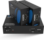 New- Orei 1x2 Hdmi Extender Splitter 4k, Multiple Single Cable Cat6/7 4k 60hz. Fixed Price $135.00.