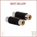 Cmple - Rca Coupler Audio Video Cable Adapter Composite Component Connector Conv. Fixed Price $9.46.