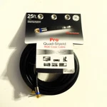Ge Pro Quad-shield Rg6 Coax Cable 25 Feet Color Black Audio Video Connection. Fixed Price $9.55.