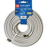 Rca 100 Ft. White Rg6u Quad Shield Coaxial Cable Dh100qce. Fixed Price $31.94.