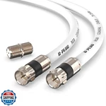 G-plug 10ft Rg6 Coaxial Cable Connectors Set - High-speed Internet, Broadband. Fixed Price $20.00.