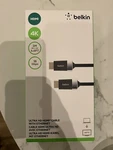 Belkin Hdtv High-speed Hdmi Cable With Ethernet, 4k / Ultra Hd, 6.6 Ft. Fixed Price $18.00.