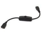 Loverpi Microusb Male To Female Push On Off Power Switch Cable For Raspberry Pi3. Fixed Price $10.49.
