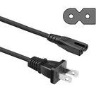 Ul Listed Cable Nahao 2 Prong 6ft Polarized Ac Universal Power Cord Black. Fixed Price $13.04.