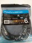 Inland Displayport To Hdmi Cable 8k Ultra Hd, 6ft. Fixed Price $7.99.