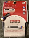 Ultra Pro 6 Ft. Rg6 Gray Quad Shield Coax Cable 87665 Free Shipping. Fixed Price $13.99.