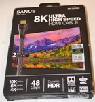 Sanus 8k 48gbps Ultra High Speed Hdmi Cable 2 Meter Sal-21hdmi2 6.56ft. Fixed Price $29.99.
