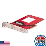 Startech.com U.3 To Pcie Adapter Card - 4.0 X4 For 2.5 Nvme. Fixed Price $73.40.