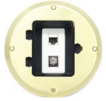 Riteav Cat6 Shielded Ethernet Coax Cable Tv Floor Box Gold. Fixed Price $165.30.