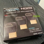 Twisted Veins 3 Pack Hdmi 270 Degree L Connector Male Female Adaptor Right Angle. Fixed Price $14.95.