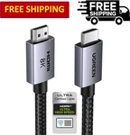Ugreen 8k Hdmi 2.1 Cable 48gbps 6.6ft, Certified Ultra High Speed Cord Alum. Fixed Price $23.23.