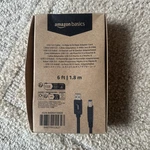 Amazon Basics Usb 3.0 Cable - A-male To B-male Adapter Cord 6 Feet, Black. Fixed Price $8.00.