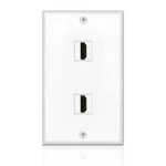 Tnp Hdmi Wall Plate (2 Port, White) Face Socket Insert Jack Outlet.... Fixed Price $16.27.
