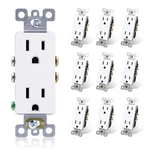 Elegrp Decorator Receptacle, 15a 125v Standard Electrical Wall Outlet, 2 Pole.... Fixed Price $27.49.