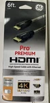 New Ge Pro Premium Hdmi Cable With Ethernet Full Hd 1080p 4k 6 Ft. Fixed Price $6.62.