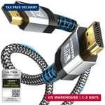 Soonsoonic 8k Certified Ultra High Speed Hdmi 2.1 Cable 10ft,48gbps Braided Gami. Fixed Price $13.99.